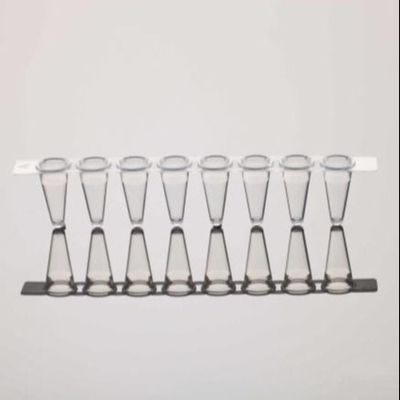 PCR 8-Strip Tube Caps Clear Fit 0.2mL PCR Tube Strips Untuk qPCR