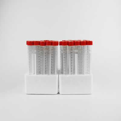 Tabung Centrifuge 15 mL Bahan Habis Pakai Laboratorium Medis Conical Bottom Racked Steril Bag