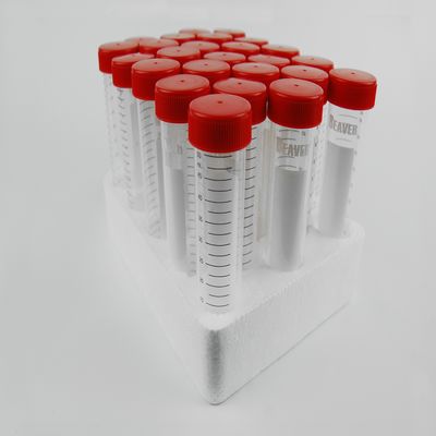 Conical Bottom 50mL Centrifuge Tubes Racked Kantong Steril