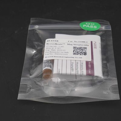 Manik-manik Magnetik Streptavidin 300nm Untuk Probe Penyortiran Sel Tangkap 10 mg / mL 1 mL